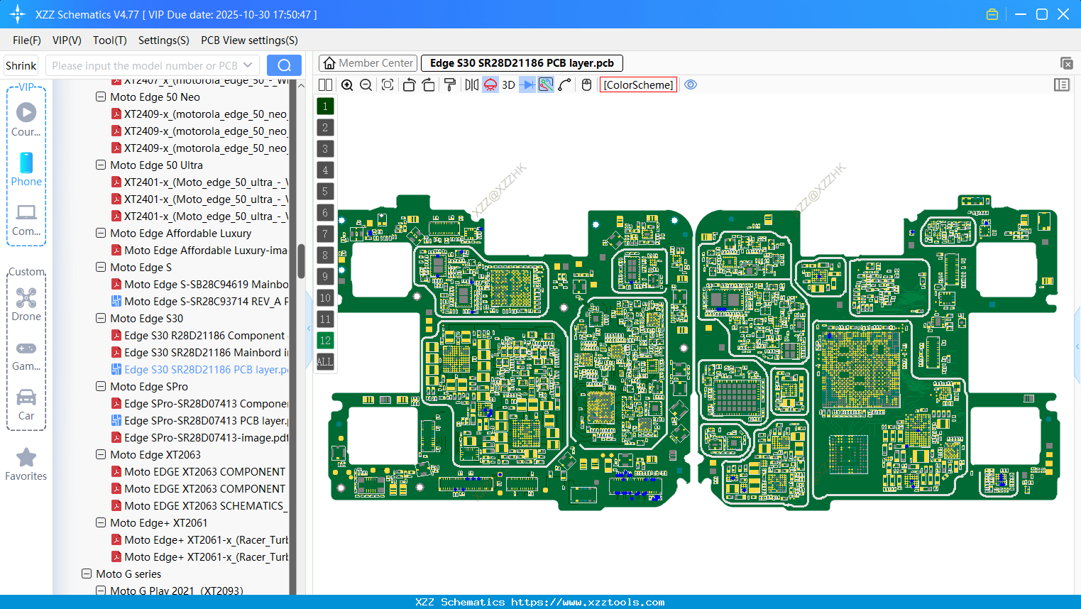 Motorola Edge S30 SR28D21186 PCB Layer